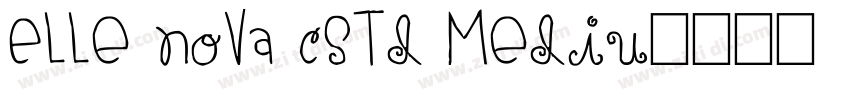 Elle Nova CStd Mediu字体转换